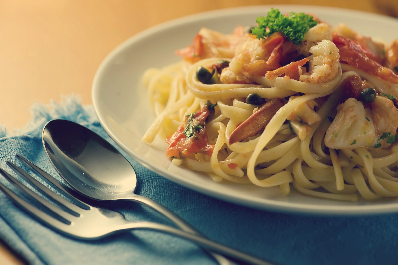 Pasta with lobster